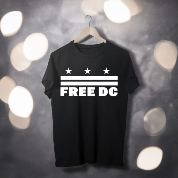 Political Activism & Statehood Support, Free DC Flag Shirt