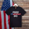 Political Equality & Human Rights Protest Tee, Free DC Patriotic Ribbon T-Shirt