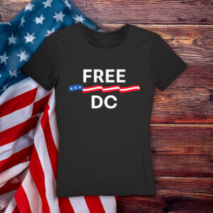 Political Equality & Human Rights Protest Tee, Free DC Patriotic Ribbon T-Shirt