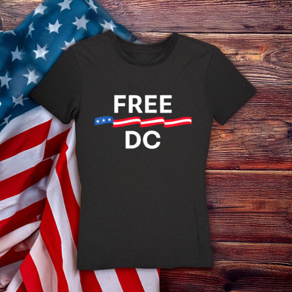 Political Equality & Human Rights Protest Tee, Free DC Patriotic Ribbon T-Shirt