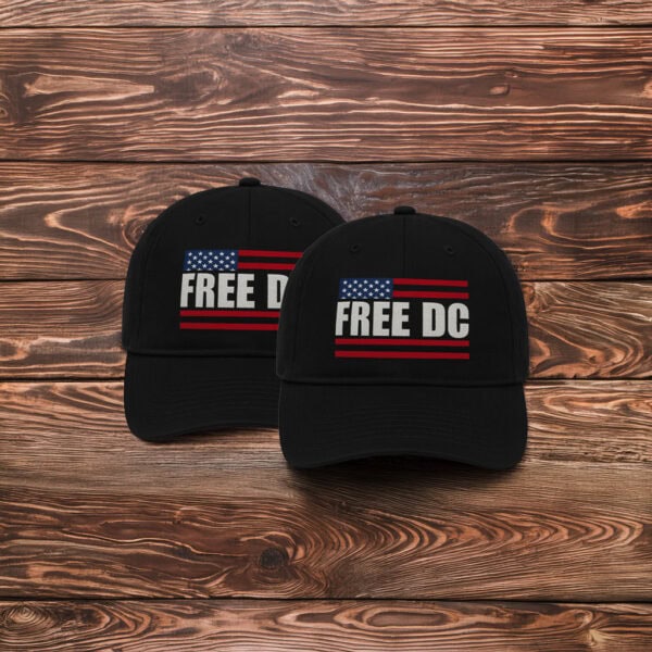 Political Protest & Statehood Rights Cap, Free DC American Flag Hat