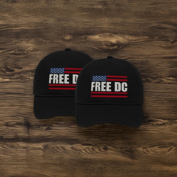 Political Protest & Statehood Rights Cap, Free DC American Flag Hat