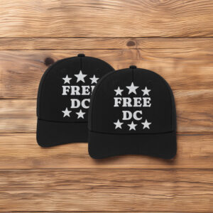 Political Protest & Statehood Rights Cap, Free DC Stars Embroidered Hat