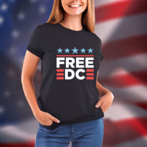 Pro-Democracy Activist Tee, Free DC Anti-Fascist Protest T-Shirt