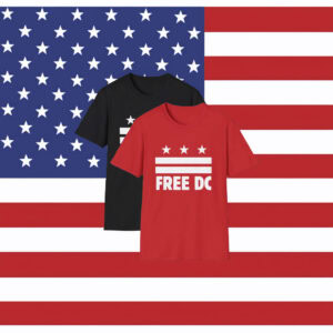 Pro-Democracy, DC Statehood Protest Tee, Free DC Unisex T-Shirt