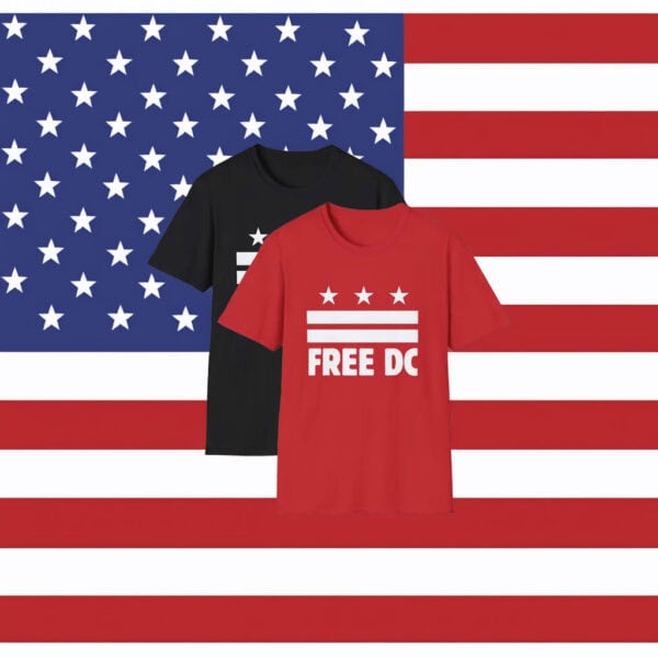 Pro-Democracy, DC Statehood Protest Tee, Free DC Unisex T-Shirt