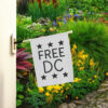 Pro-Democracy Political Protest Banner, Free DC Resist Federal Overreach Flag