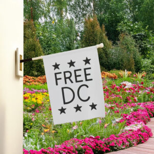 Pro-Democracy Political Protest Banner, Free DC Resist Federal Overreach Flag