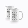 Pro-Democracy Political Protest Coffee Cup, Free DC Resist Federal Overreach Mug