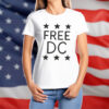 Pro-Democracy Political Protest Tee, Free DC Resist Federal Overreach T-Shirt