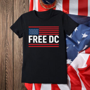 Resist Federal Overreach & Anti-Fascist Tee, Free DC American Flag Protest T-Shirt