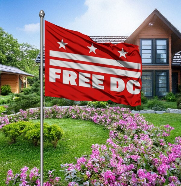 Resist Federal Overreach Design, Free DC Political Flag