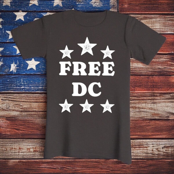 Resist Federal Overreach & Human Rights Activism Tee, Free DC Stars Protest T-Shirt