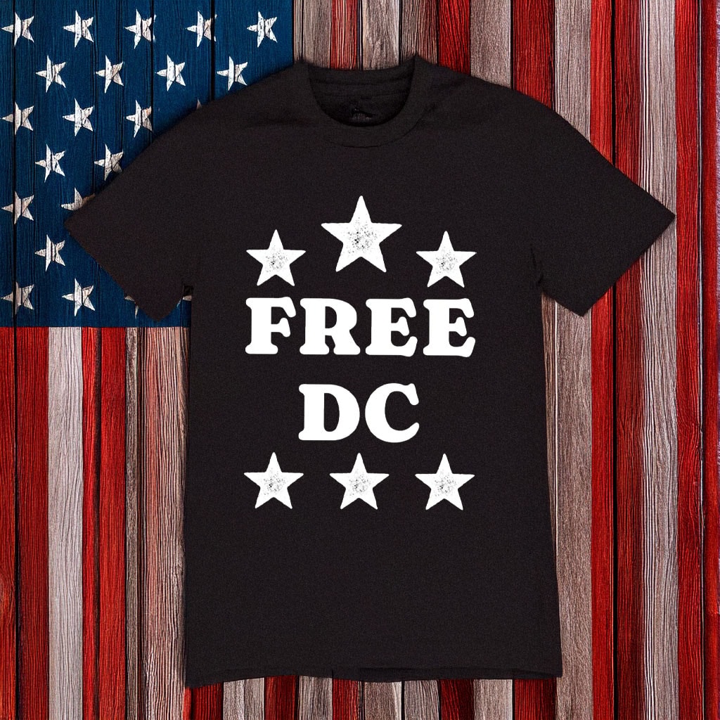 Resist Federal Overreach & Human Rights Activism Tee, Free DC Stars Protest T-Shirt