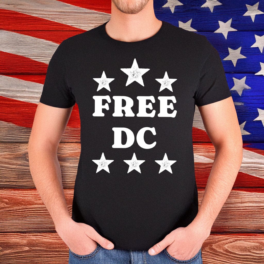 Resist Federal Overreach & Human Rights Activism Tee, Free DC Stars Protest T-Shirt