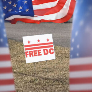 Resist Federal Overreach & Support Washington D.C. Statehood, Free DC Yard Sign