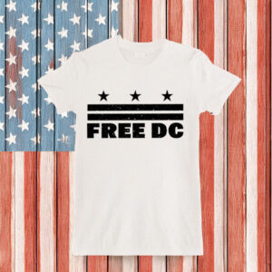Resist Federal Overreach Unisex Tee, Free DC Distressed Flag Protest T-Shirt