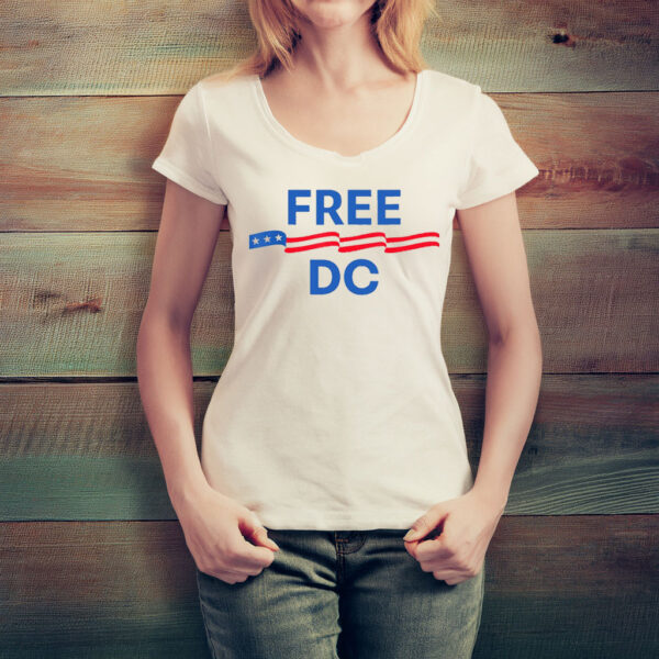 Resist Free DC T-Shirt – Patriotic Feminist Political Protest Tee, Anti-Trump Activism Shirt