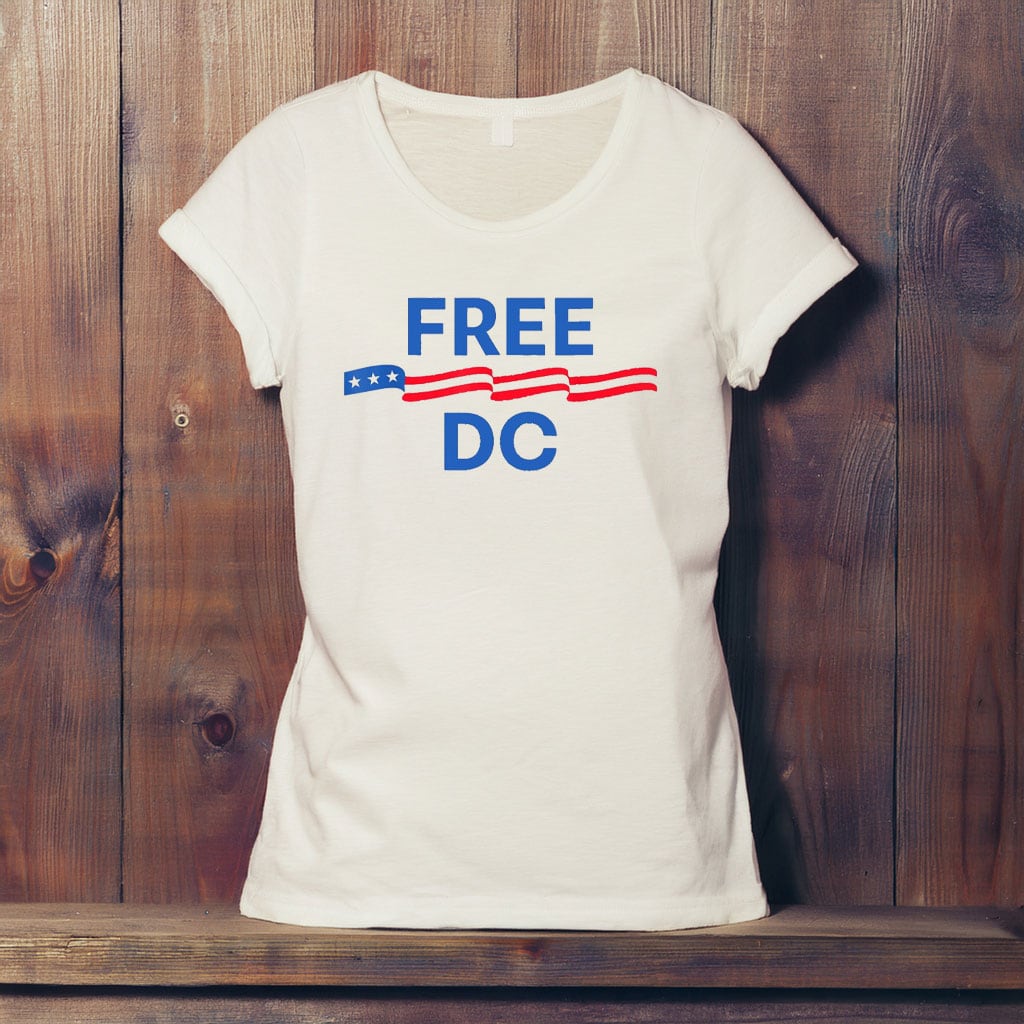 Resist Free DC T-Shirt – Patriotic Feminist Political Protest Tee, Anti-Trump Activism Shirt