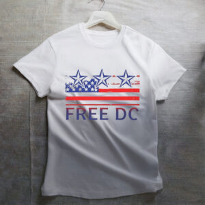 Unisex Softstyle Patriotic Tee, Independence Day Casual Wear, Gift for Activists, Free DC T-Shirt