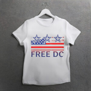 Unisex Softstyle Patriotic Tee, Independence Day Casual Wear, Gift for Activists, Free DC T-Shirt