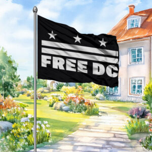 Washington D.C. Statehood Protest Banner, Free DC Flag