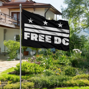 Washington D.C. Statehood Protest Banner, Free DC Flag