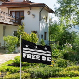 Washington D.C. Statehood Protest Banner, Free DC Flag