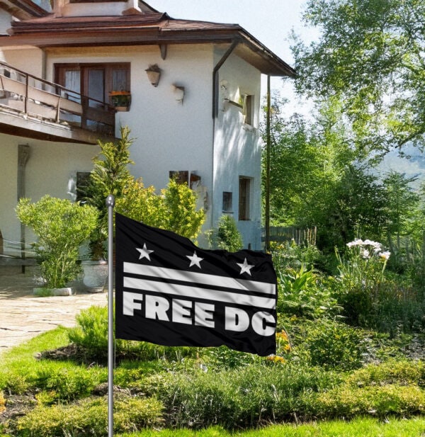 Washington D.C. Statehood Protest Banner, Free DC Flag