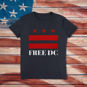 Washington DC Flag Statehood & Activism Tee, Free DC Protest T-Shirt