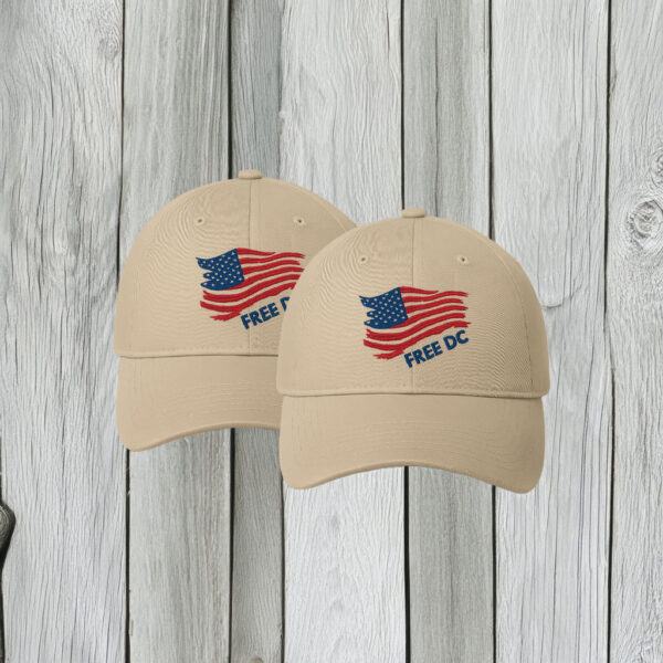Washington DC Statehood & Protest Cap, Free DC American Flag Embroidered Hat