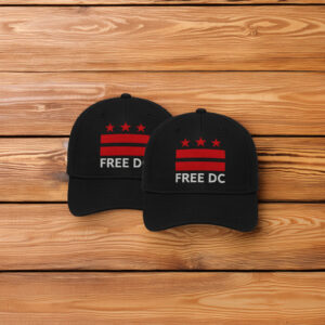 Washington DC Statehood & Protest Cap, Free DC Flag Embroidered Hat
