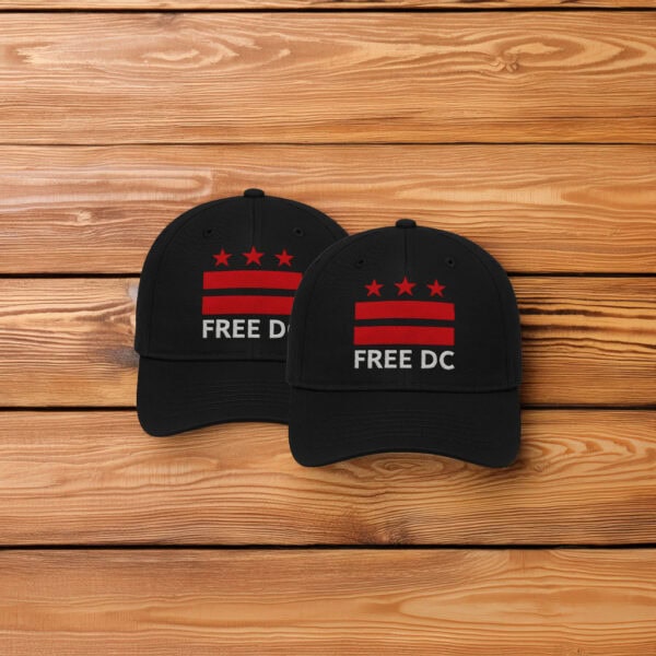 Washington DC Statehood & Protest Cap, Free DC Flag Embroidered Hat