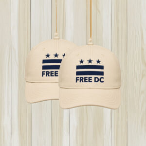 Washington DC Statehood & Protest Cap, Free DC Navy Embroidered Hat