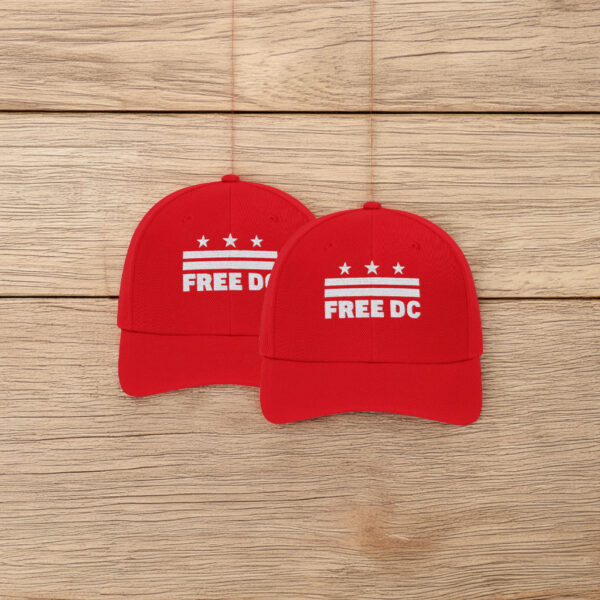 Washington DC Statehood & Protest Cap, Free DC Red Embroidered Hat