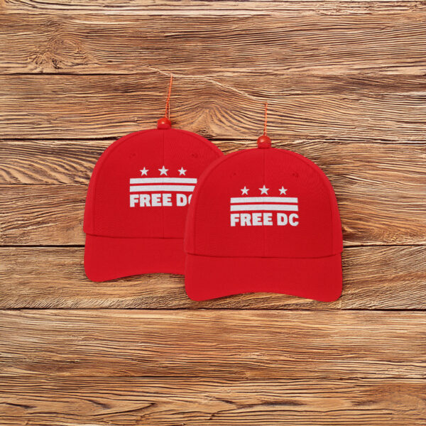 Washington DC Statehood & Protest Cap, Free DC Red Embroidered Hat