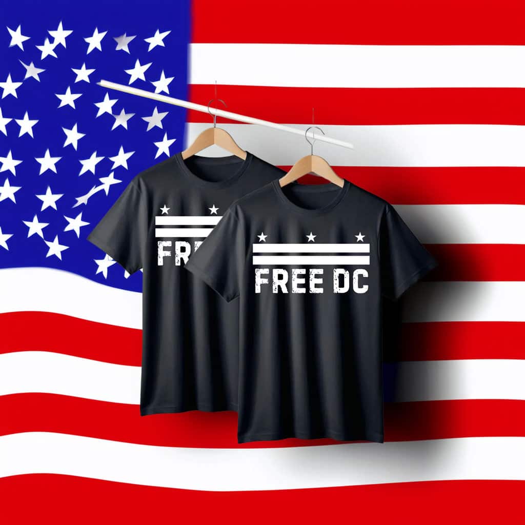 Washington DC Statehood Protest Tee, Resist Federal Overreach, Free DC T-Shirt
