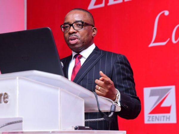 Group Managing Director of Zenith Bank Mr Ebenezer Onyeagwu e1564134000256
