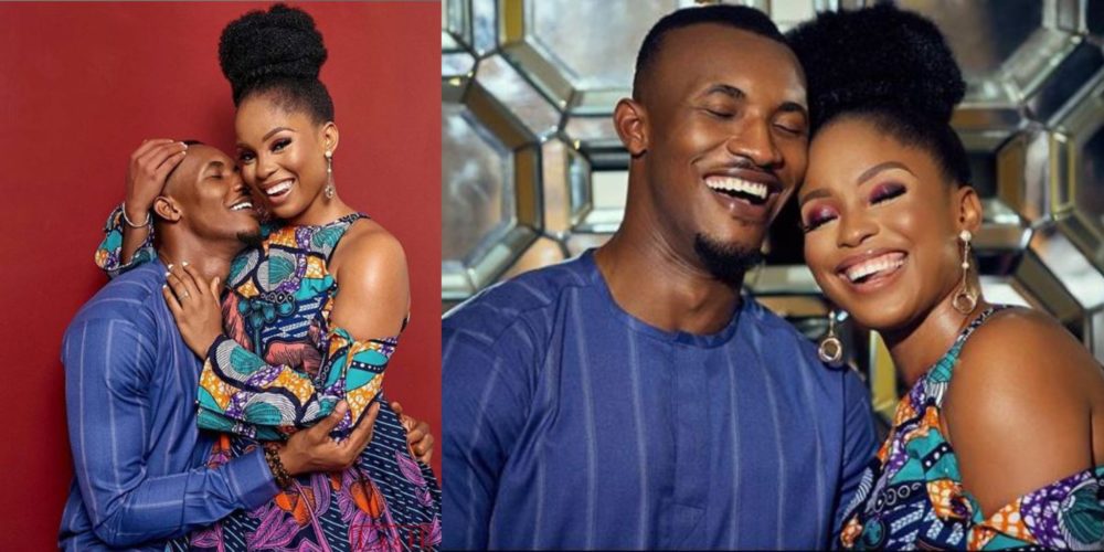 gideon okeke his beautiful wife chidera pictured together in stunning new photos