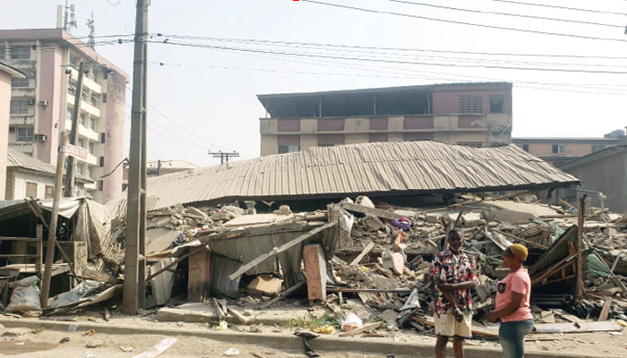 JUST IN: Three die in Lagos building collapse