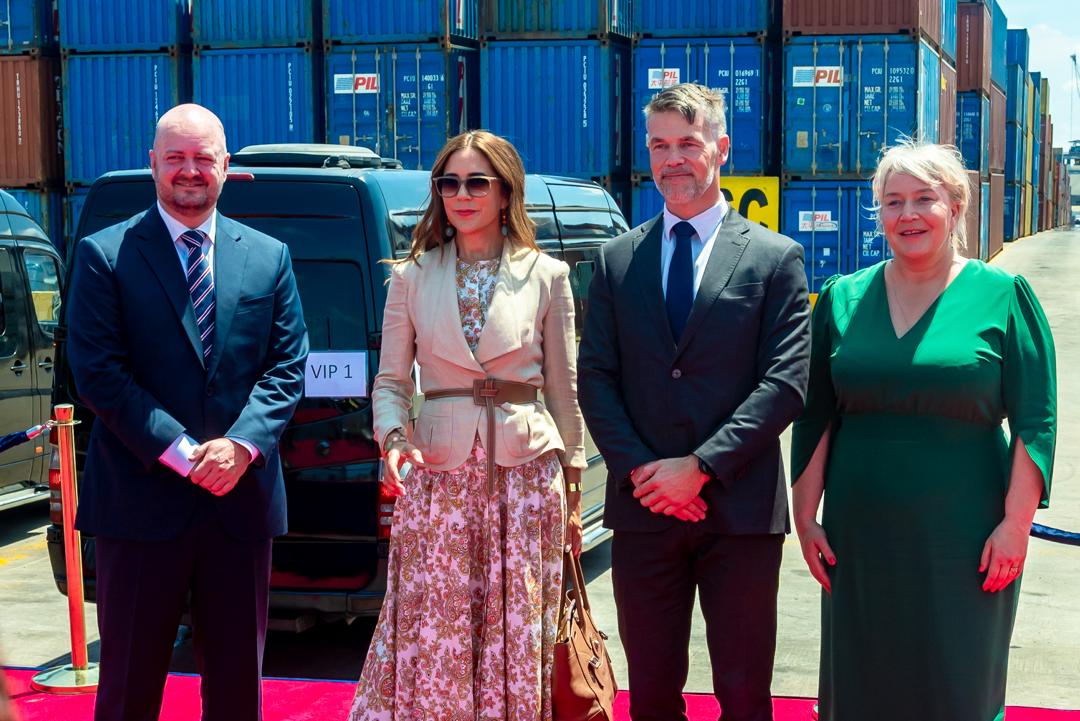 Queen of Denmark visits Lagos terminal