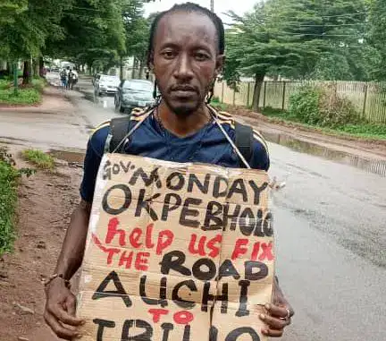 Auchi-Ibillo Road Protest