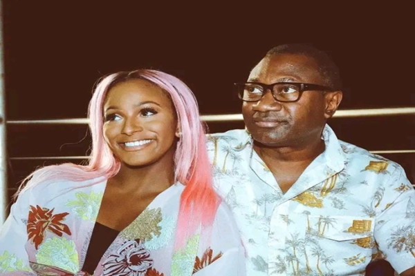 DJ Cuppy and father Femi Otedola