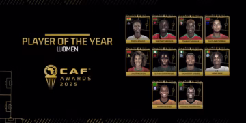 CAF awards 2025 women nominees