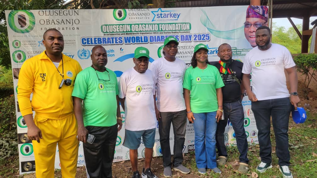 Celebrating World Diabetes Day 2023 with Olusegun Obasanjo Foundation team, spreading awareness and promoting health initiatives in collaboration with global health organisations.
