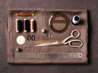 Brown Sewing Composition