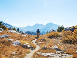 Hike in autumn season