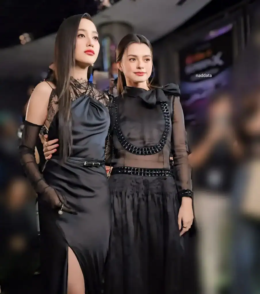 Freen and Becky at the Uranus 2324 film premiere.