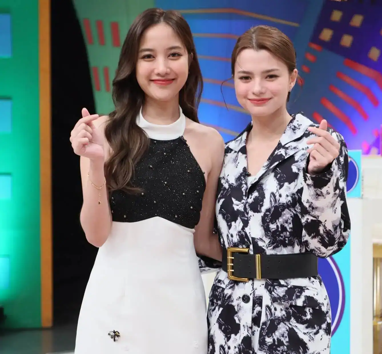 Freen Sarocha and Becky Armstrong photographed together in a 2025 FreenBecky promo portrait.