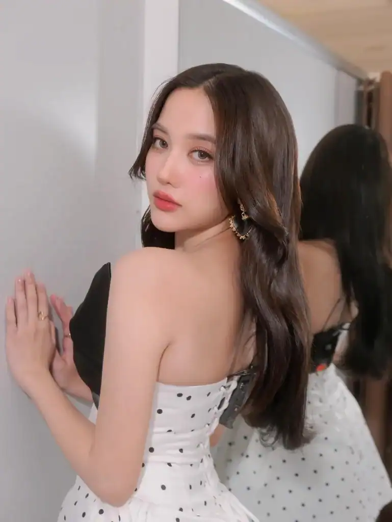 Freen Sarocha solo portrait from her 2025 GL actress campaign.